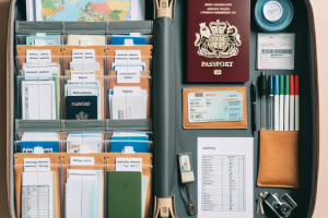 Los mejores trucos para organizar tus documentos en la maleta.