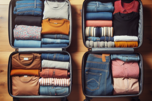 ¿Es mejor enrollar o doblar la ropa al hacer la maleta?